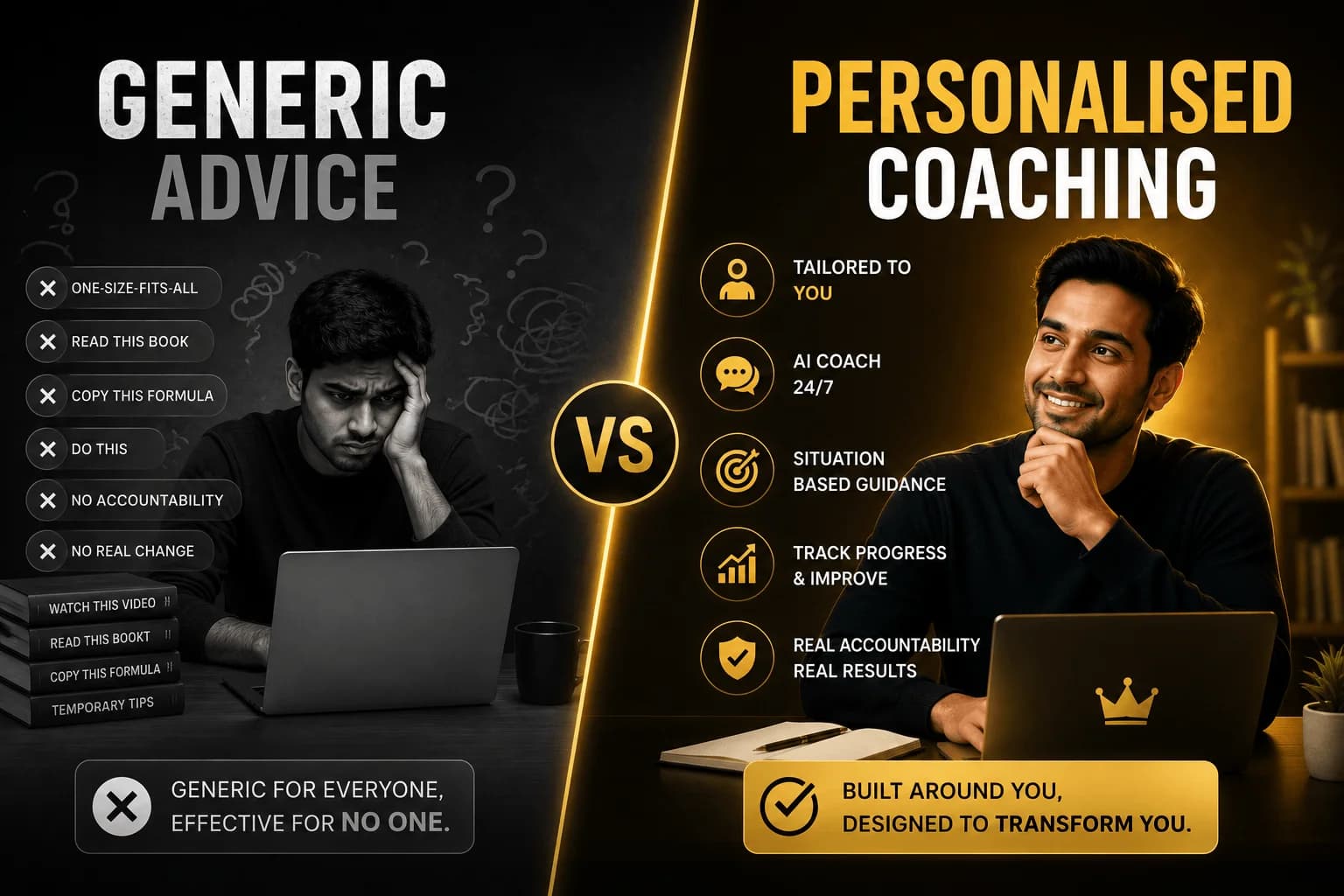 Confident Indian man and woman — modern professionals